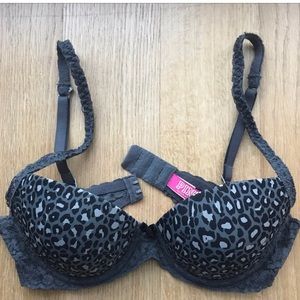 grey leopard print bra from VS